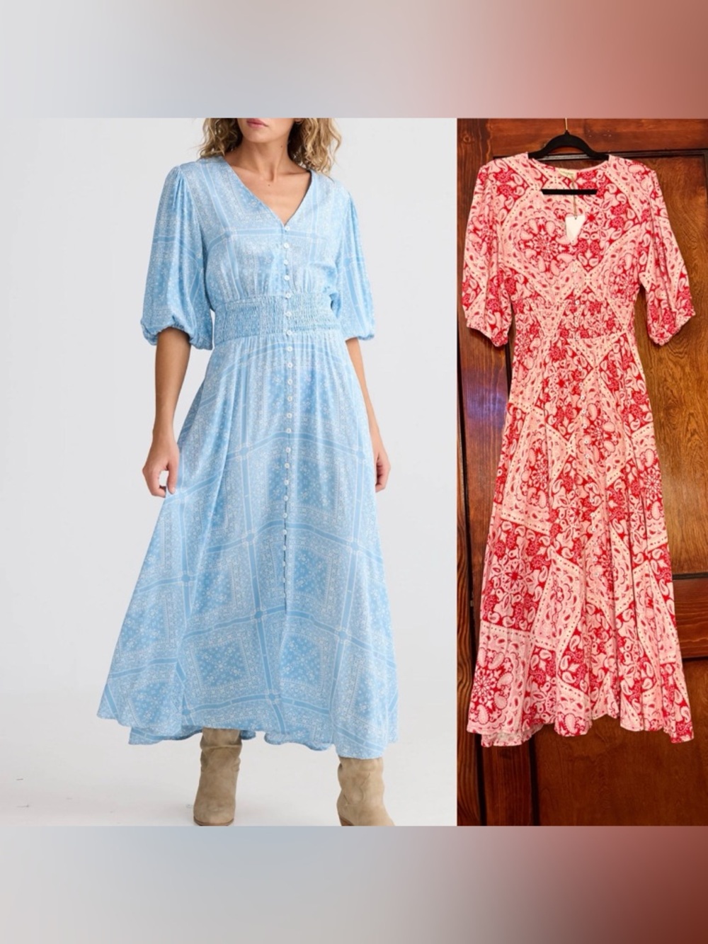 Talisman Halo maxi dress in wild heart paisley